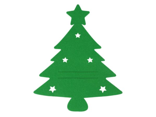 ETUI NA SZTUĆCE FILC ŚWIĘTA CHOINKA 6SZT - zielony
