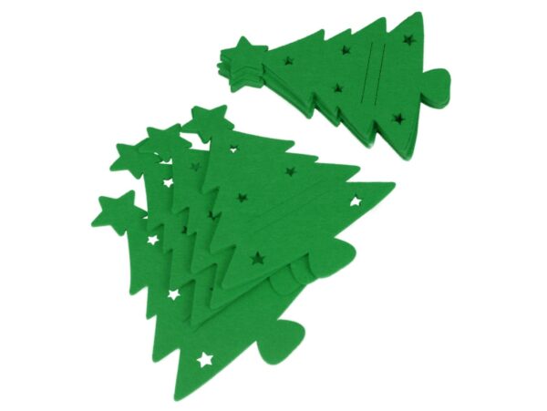 ETUI NA SZTUĆCE FILC ŚWIĘTA CHOINKA 6SZT - zielony