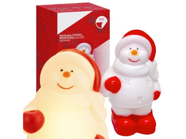 FIGURKA ŚWIĄTECZNA LED 13x8,5 - bałwan