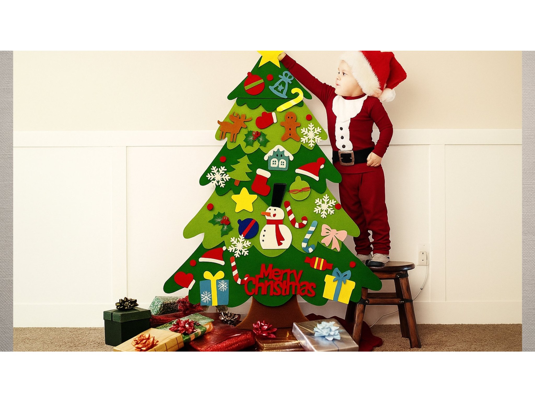 FILCOWA CHOINKA DIY 100CM - zielony