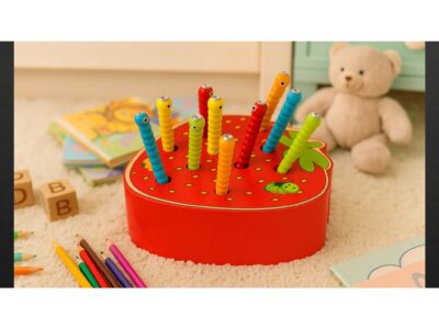 GRA DREWNIANA TRUSKAWKA ZŁAP ROBACZKA GĄSIENNICA