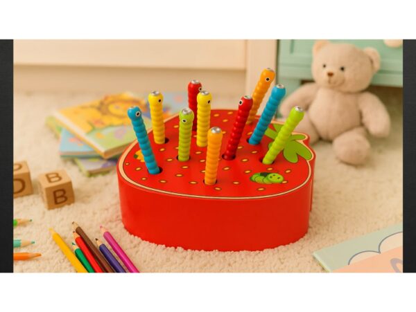 GRA DREWNIANA TRUSKAWKA ZŁAP ROBACZKA GĄSIENNICA