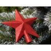 GWIAZDA NA CZUBEK CHOINKI 15CM - czerwony
