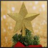 GWIAZDA NA CZUBEK CHOINKI 15CM - złoty