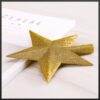 GWIAZDA NA CZUBEK CHOINKI 15CM - złoty
