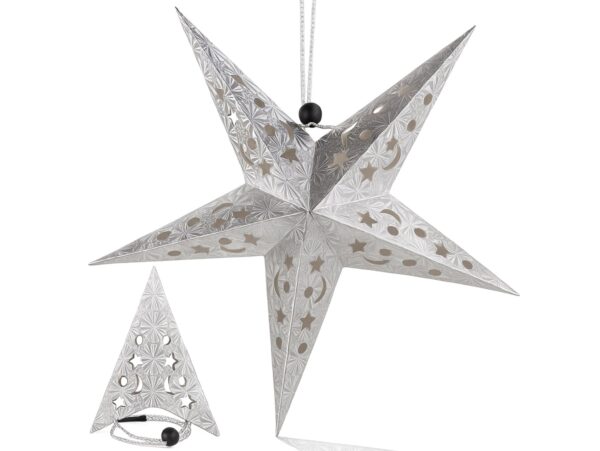 GWIAZDA SKŁADANA WITRAŻ PAPIEROWA 3D AŻUROWA 40CM - wzór 2