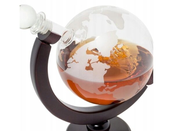 KARAFKA SZKLANA NA STOJAKU PODSTAWKA + 2 SZKLANKI