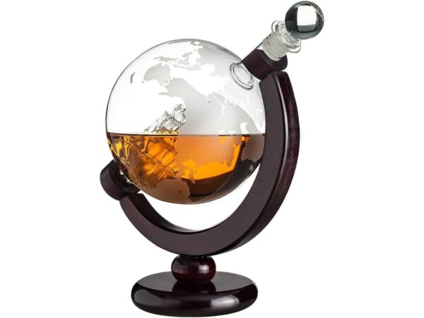 KARAFKA SZKLANA NA STOJAKU PODSTAWKA + 2 SZKLANKI