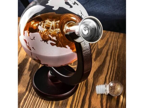 KARAFKA SZKLANA NA STOJAKU PODSTAWKA + 2 SZKLANKI