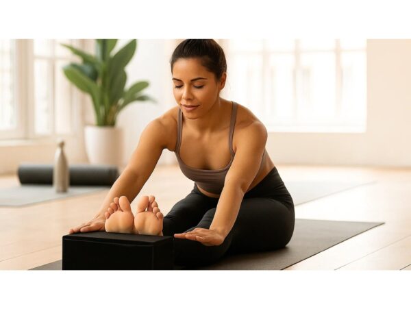 KOSTKA DO JOGI YOGI KLOCEK 23cm x 15cm x 7,5cm - czarny