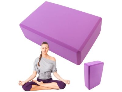 KOSTKA DO JOGI YOGI KLOCEK 23cm x 15cm x 7,5cm - fioletowy