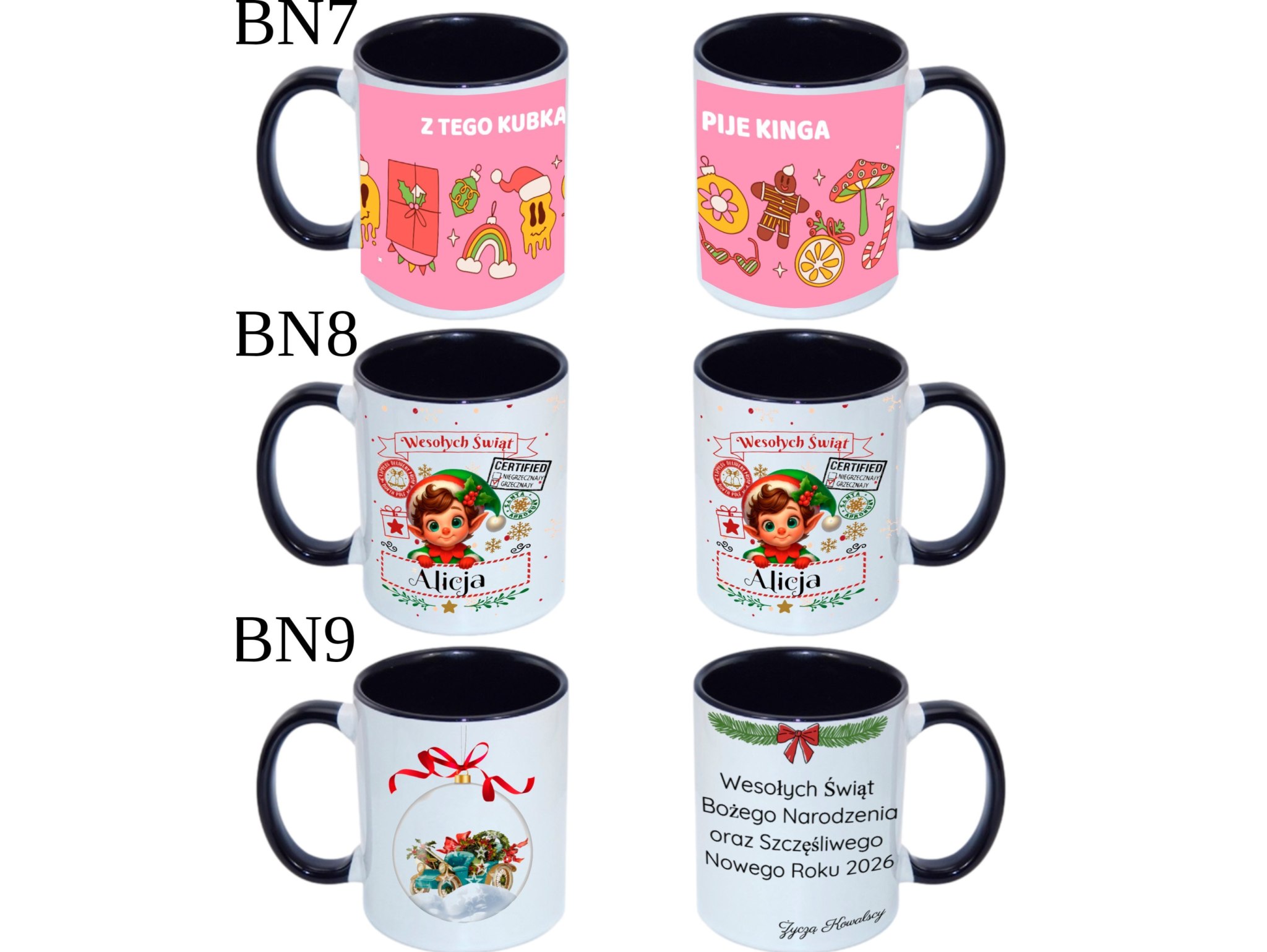 KUBEK DO SUBLIMACJI 330ML CZARNY UCHWYT