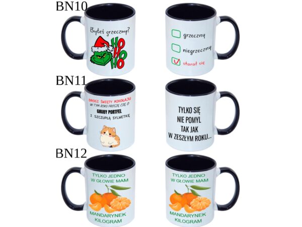 KUBEK DO SUBLIMACJI 330ML CZARNY UCHWYT