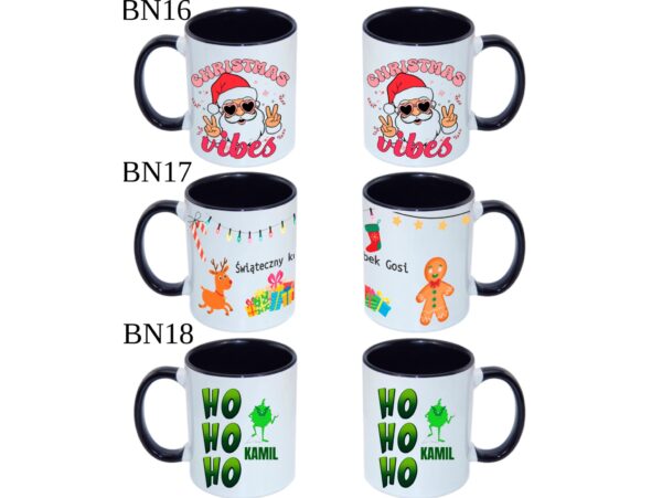 KUBEK DO SUBLIMACJI 330ML CZARNY UCHWYT