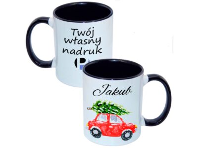 KUBEK DO SUBLIMACJI 330ML CZARNY UCHWYT