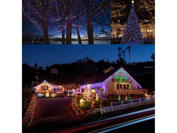 LAMPKI 200 LED DRUCIKI SOLARNE - multikolor