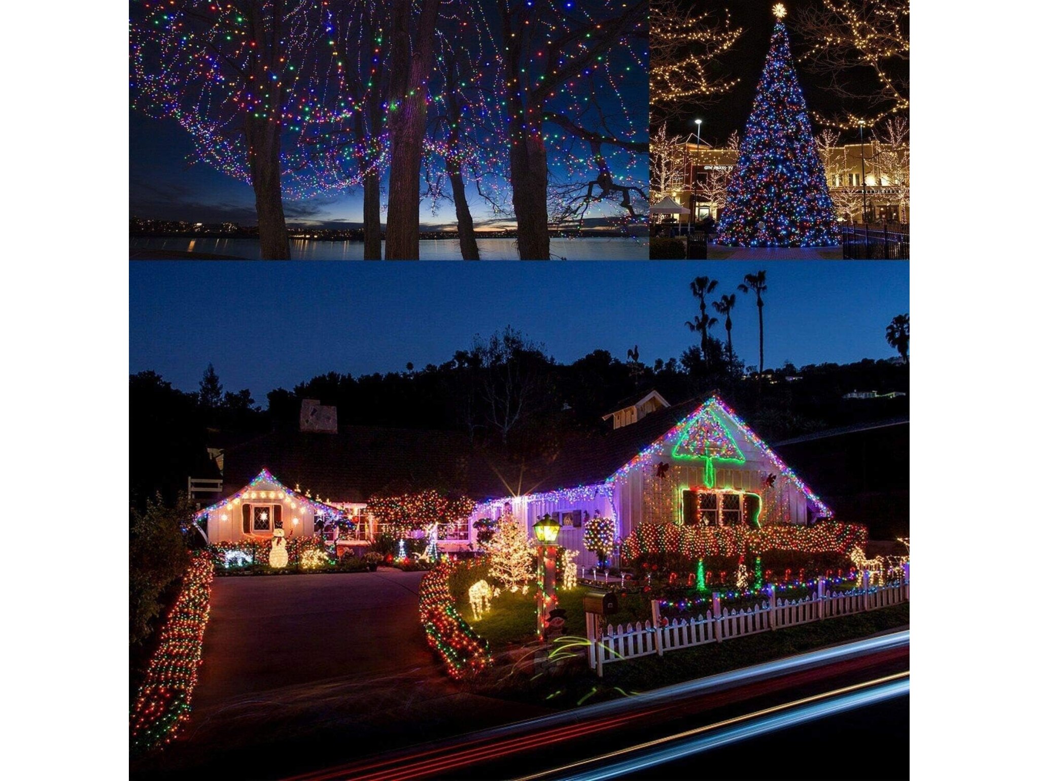 LAMPKI 200 LED DRUCIKI SOLARNE - multikolor