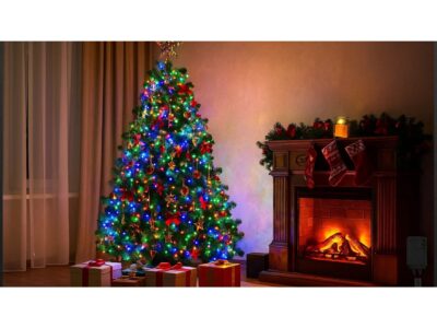 LAMPKI CHOINKOWE SIECIOWE 100 LED - multikolor