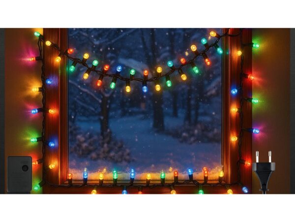 LAMPKI CHOINKOWE SIECIOWE 100 LED - multikolor