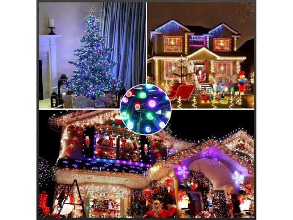 LAMPKI CHOINKOWE SIECIOWE 100 LED - multikolor