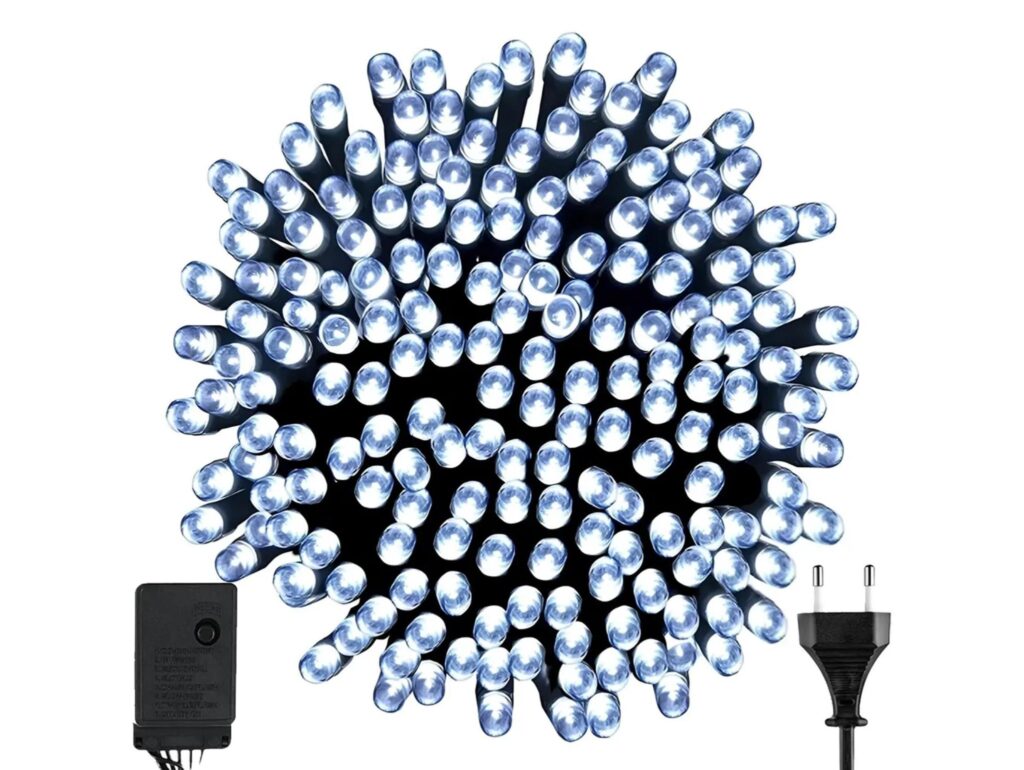 LAMPKI CHOINKOWE SIECIOWE 100 LED - zimny biały