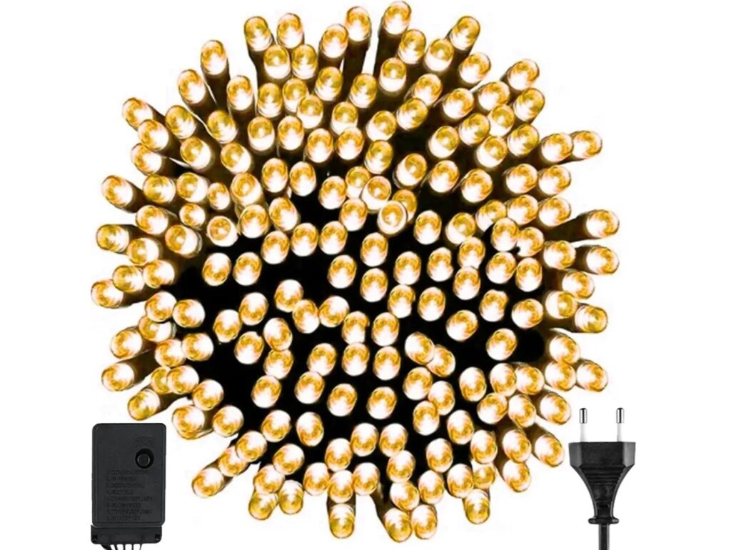 LAMPKI CHOINKOWE SIECIOWE 500 LED - ciepły biały