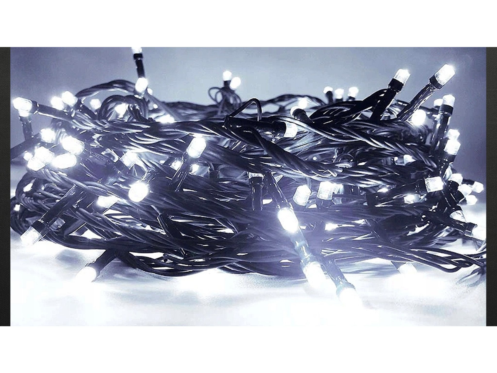 LAMPKI CHOINKOWE SIECIOWE 500 LED - zimny biały