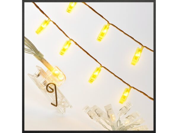 LAMPKI NA BATERIE KLAMERKI DO ZDJĘĆ 10 LED 1,5M