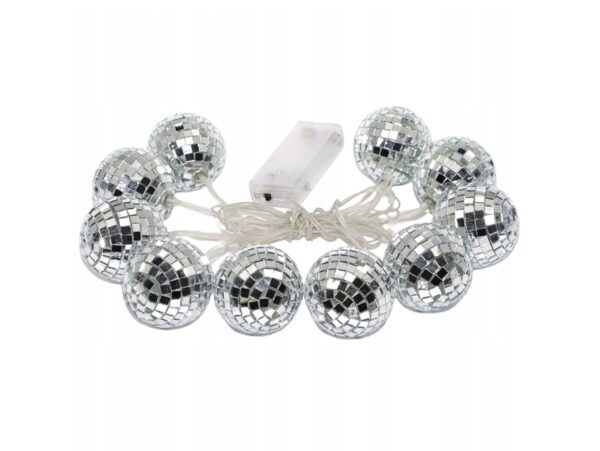 LAMPKI NA BATERIE KULA DISCO 10 LED 1,5M (3,5cm)