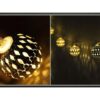 LAMPKI NA BATERIE KULA MAROKAŃSKA METAL 10 LED 1,5M