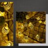 LAMPKI NA BATERIE KULA MAROKAŃSKA METAL 10 LED 1,5M