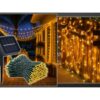 LAMPKI ŚWIĄTECZNE SOLARNE 100 LED 12M - ciepły biały