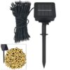 LAMPKI ŚWIĄTECZNE SOLARNE 100 LED 12M - ciepły biały