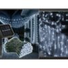 LAMPKI ŚWIĄTECZNE SOLARNE 100 LED 12M - zimny biały