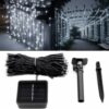 LAMPKI ŚWIĄTECZNE SOLARNE 100 LED 12M - zimny biały