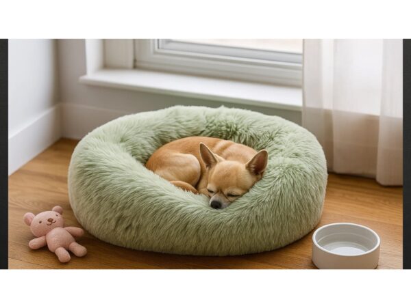 LEGOWISKO DLA PSA KOTA WŁOCHATE 50CM - miętowy