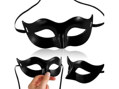 MASKA WENECKA PRZEBRANIE - czarny