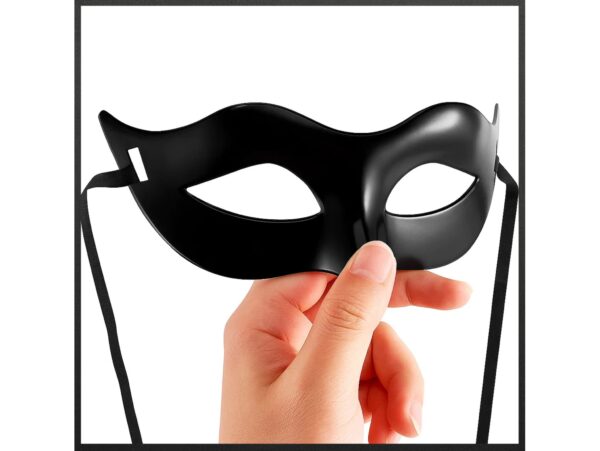 MASKA WENECKA PRZEBRANIE - czarny