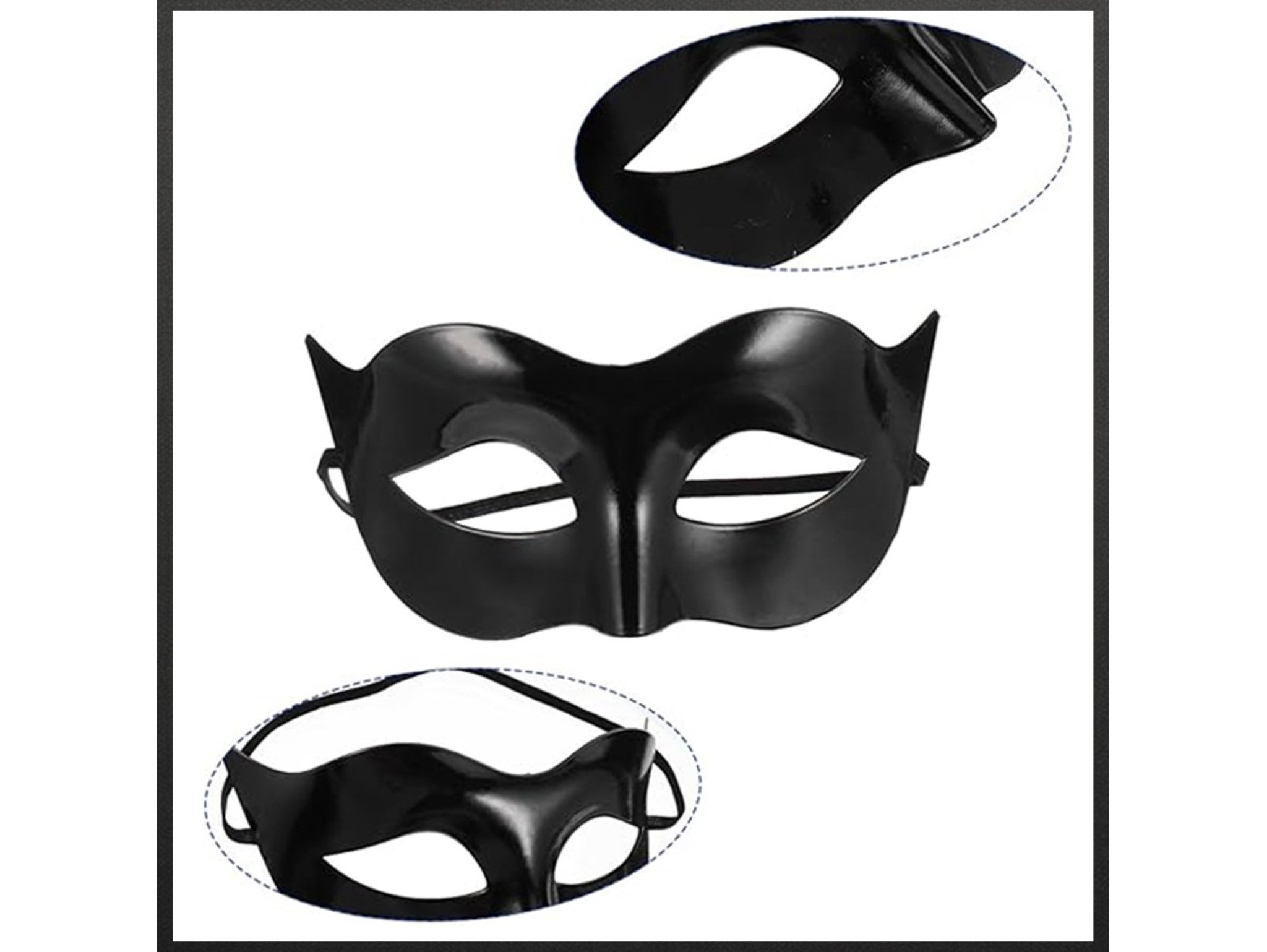 MASKA WENECKA PRZEBRANIE - czarny