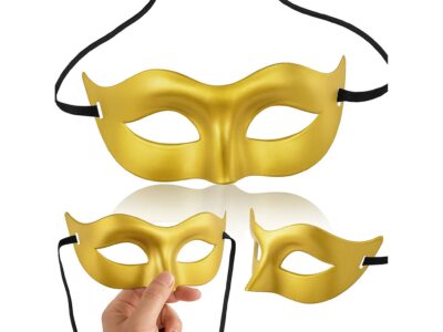 MASKA WENECKA PRZEBRANIE - złoty