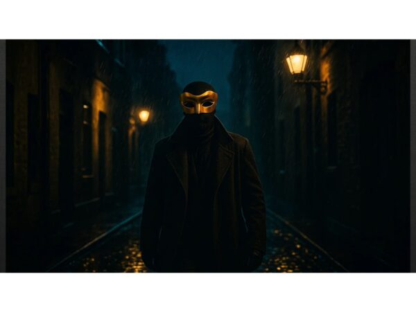 MASKA WENECKA PRZEBRANIE - złoty