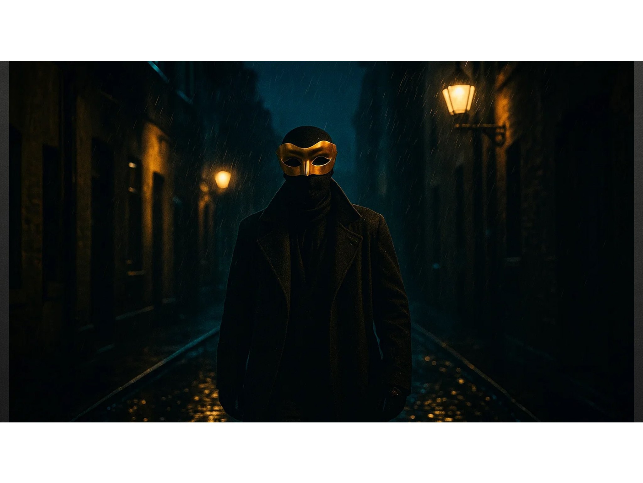 MASKA WENECKA PRZEBRANIE - złoty