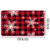 MATA DYWANIK ŁAZIENKOWY ANTYPOŚLIZGOWY ŚWIĄTECZNY 40x60 - płatki śniegu