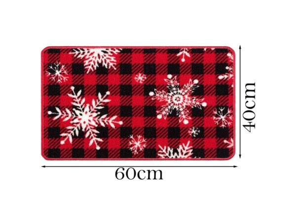 MATA DYWANIK ŁAZIENKOWY ANTYPOŚLIZGOWY ŚWIĄTECZNY 40x60 - płatki śniegu