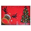 MATA DYWANIK ŁAZIENKOWY ANTYPOŚLIZGOWY ŚWIĄTECZNY 40x60 - renifer choinka