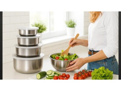 MISKI GASTRONOMICZNE STALOWE ZESTAW 5SZT