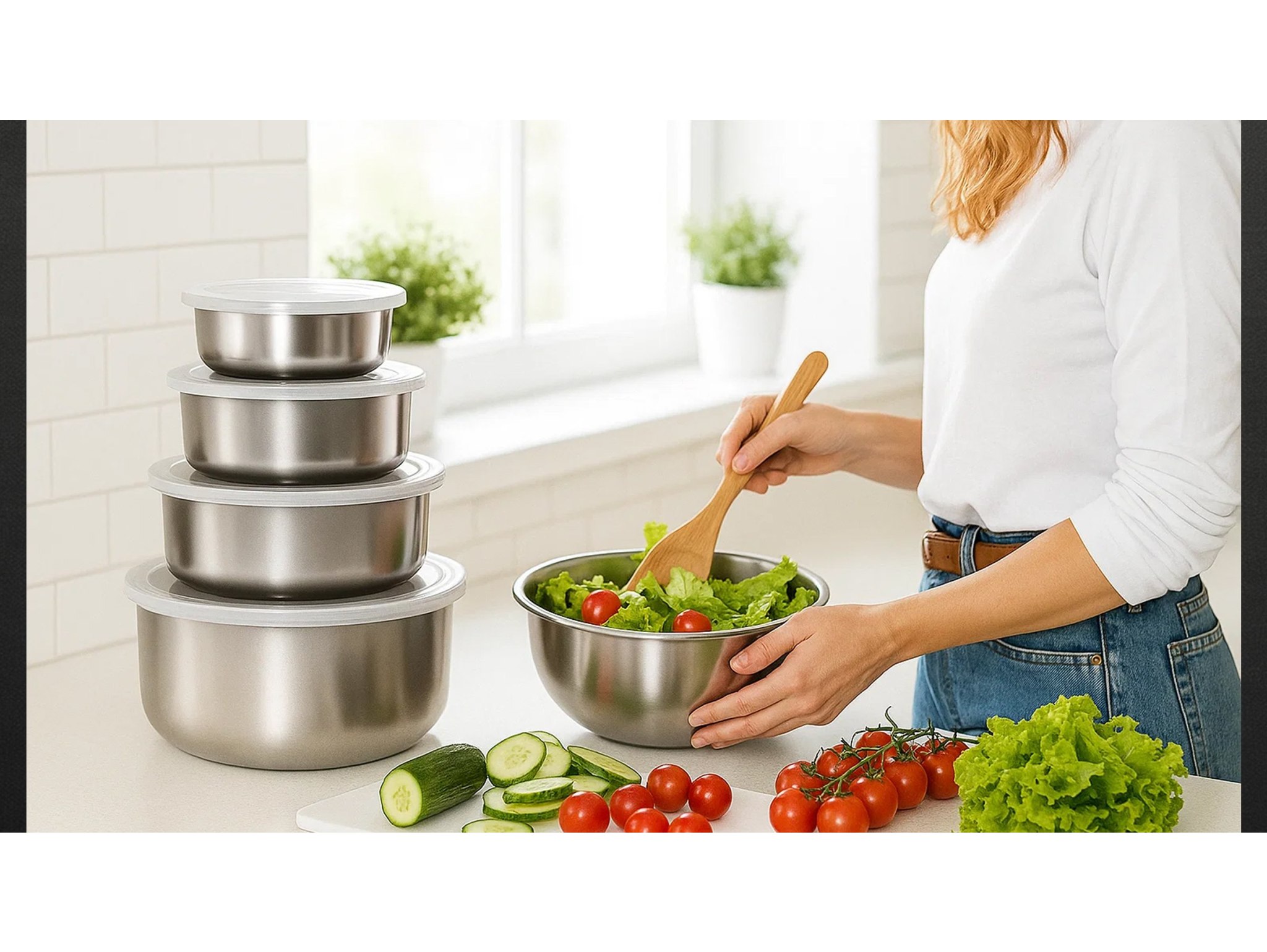 MISKI GASTRONOMICZNE STALOWE ZESTAW 5SZT