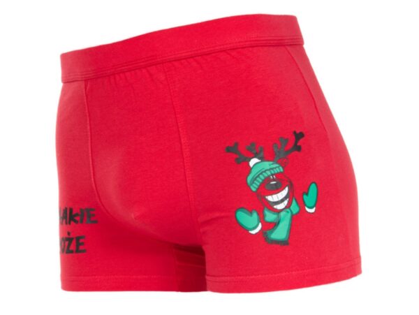 MORAJ BOKSERKI ŚWIĄTECZNE MĘSKIE - 2XL czerwony