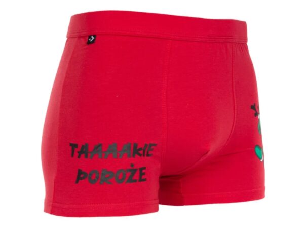 MORAJ BOKSERKI ŚWIĄTECZNE MĘSKIE - XL czerwony