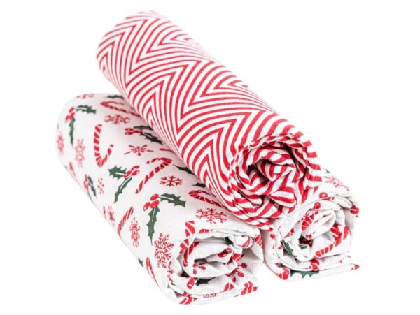 MORAJ ŚCIERKA KUCHENNA ŚWIĄTECZNA PREZENT 40x70 3SZT - czerwony